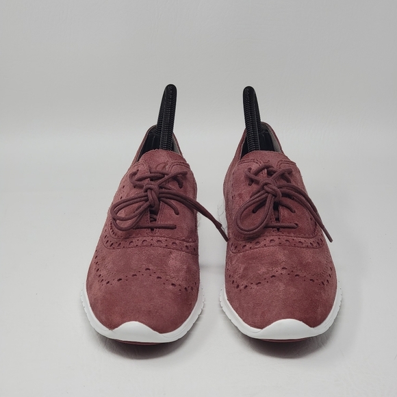 Cole Haan Women’s Size 8 B Zerogrand Suede Wingtip Oxfords Wild Ginger Pre-owned - Picture 6 of 10